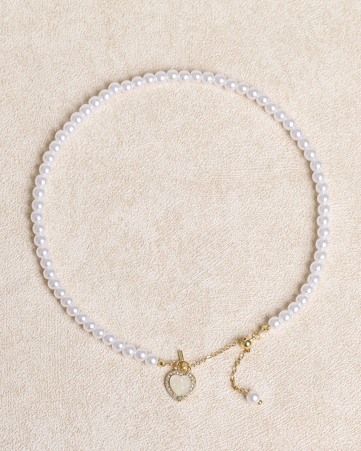 Alloy Pearl Necklace - Image 3