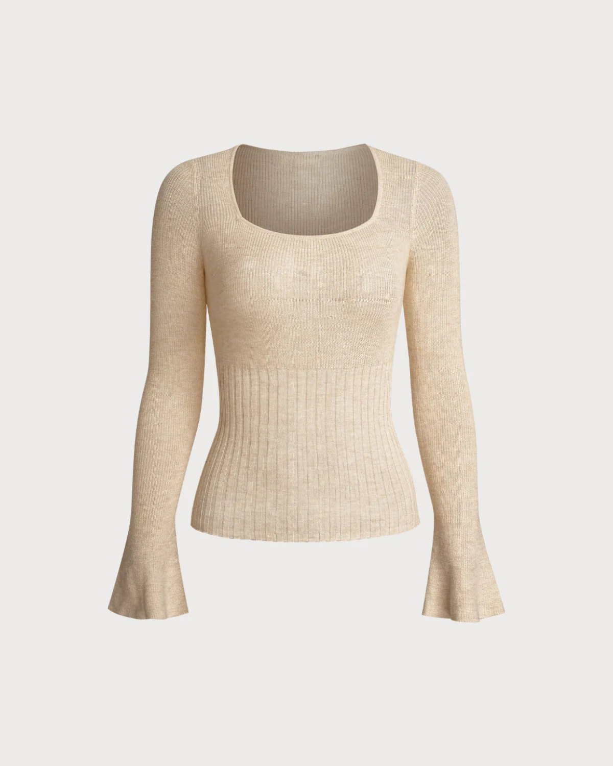 Apricot Bell Sleeve Knit Tee - Image 6