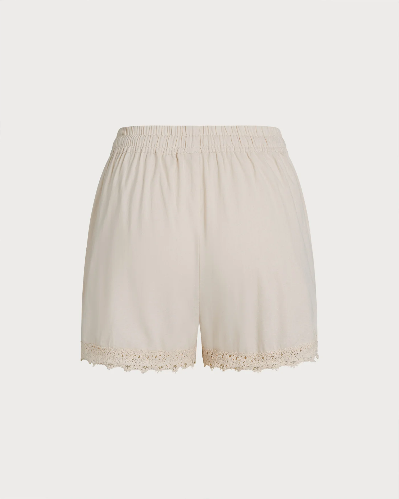 Apricot Embroidery Elastic Waist Shorts - Image 6