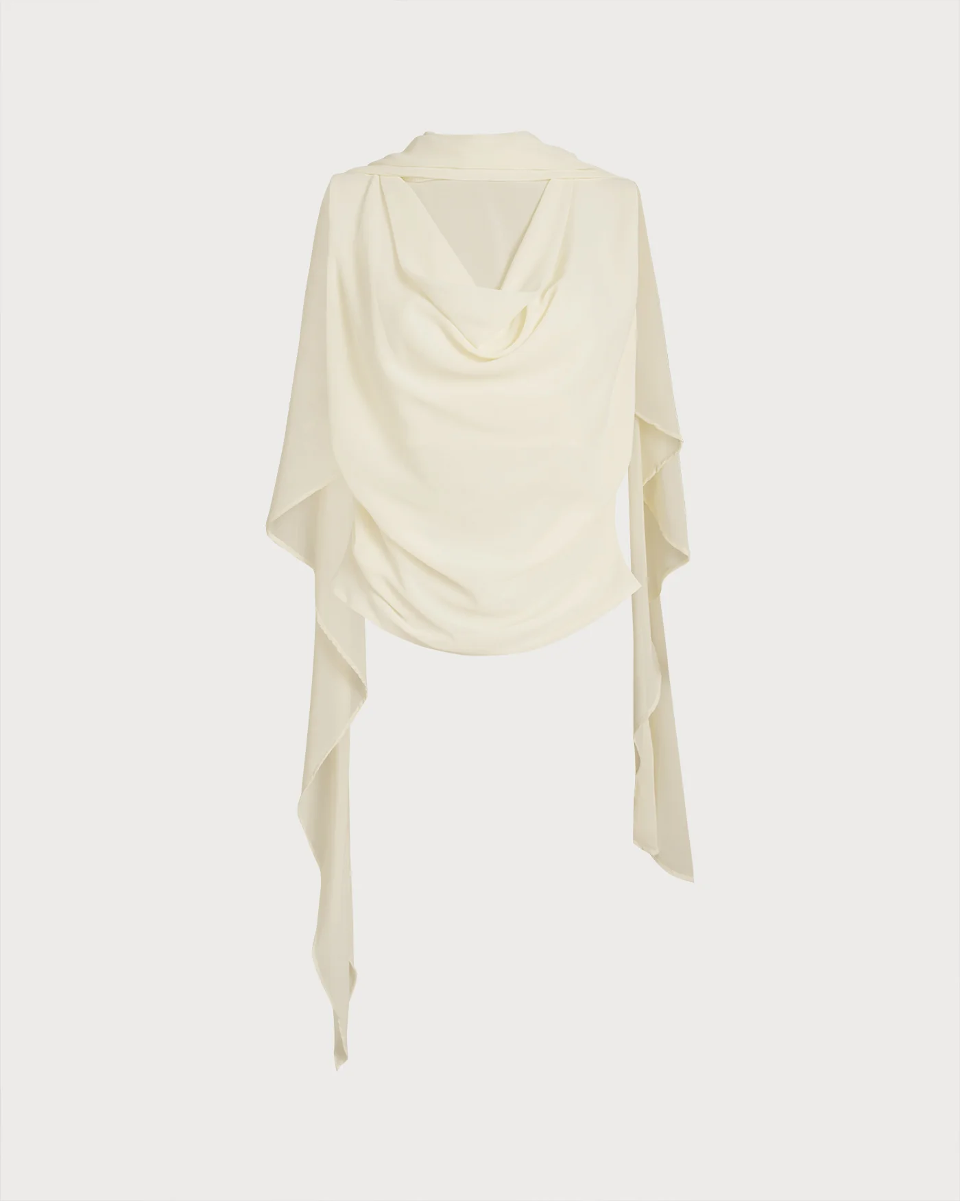 Apricot Round Neck Ruched Tee - Image 6