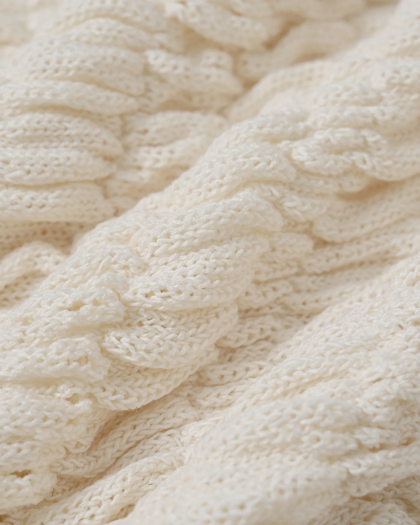 Apricot Round Neck Textured Sweater - Image 7