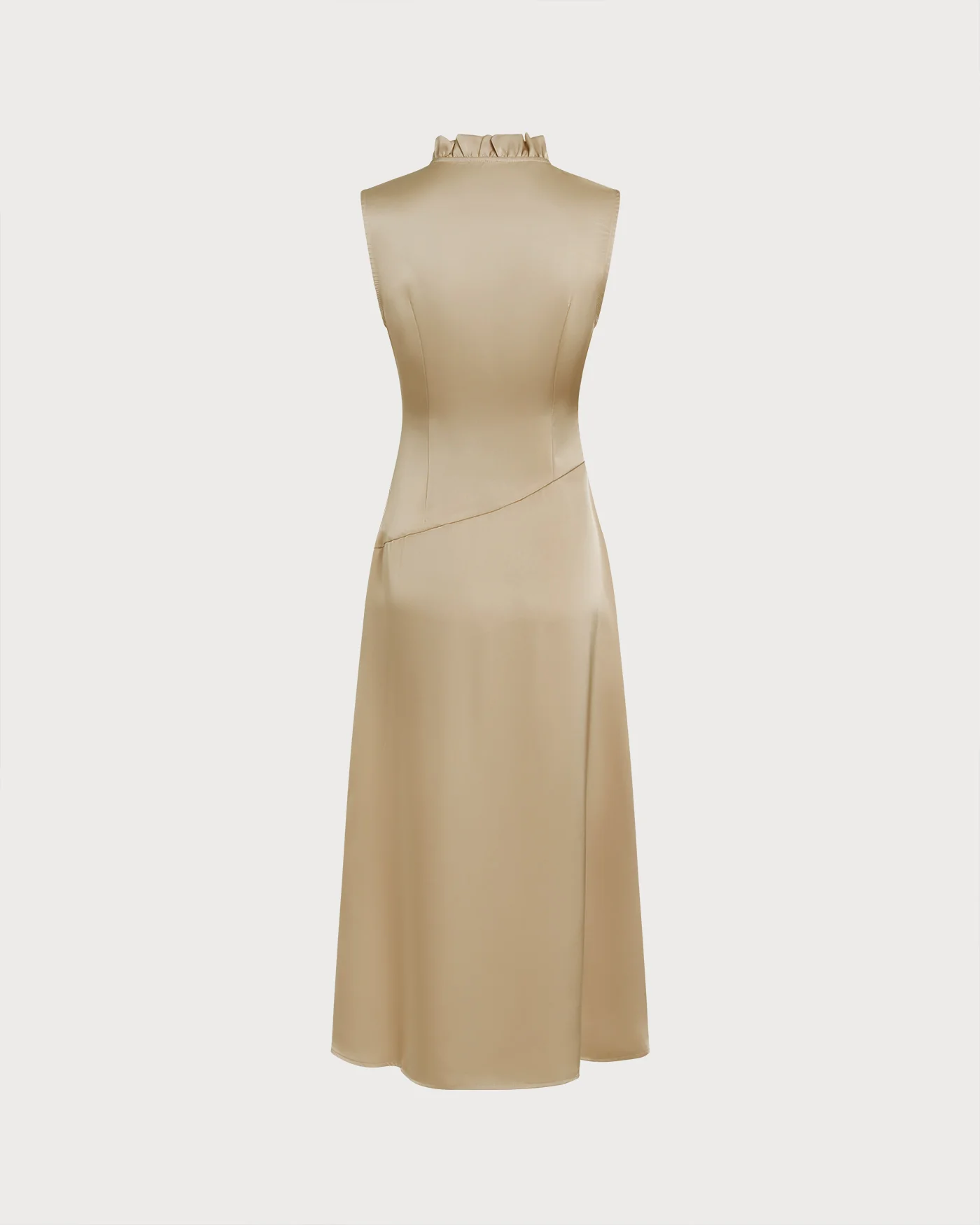 Apricot Ruffled Midi Dress - Image 10