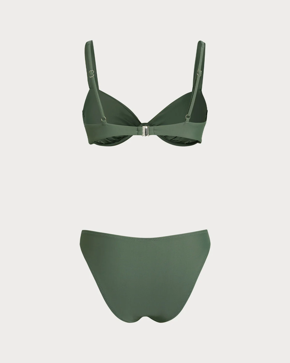 Army Green Underwire Bikini Sets - Image 5
