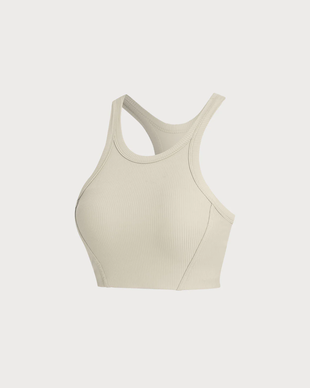Beige I-back Yoga Tank Top - Image 6