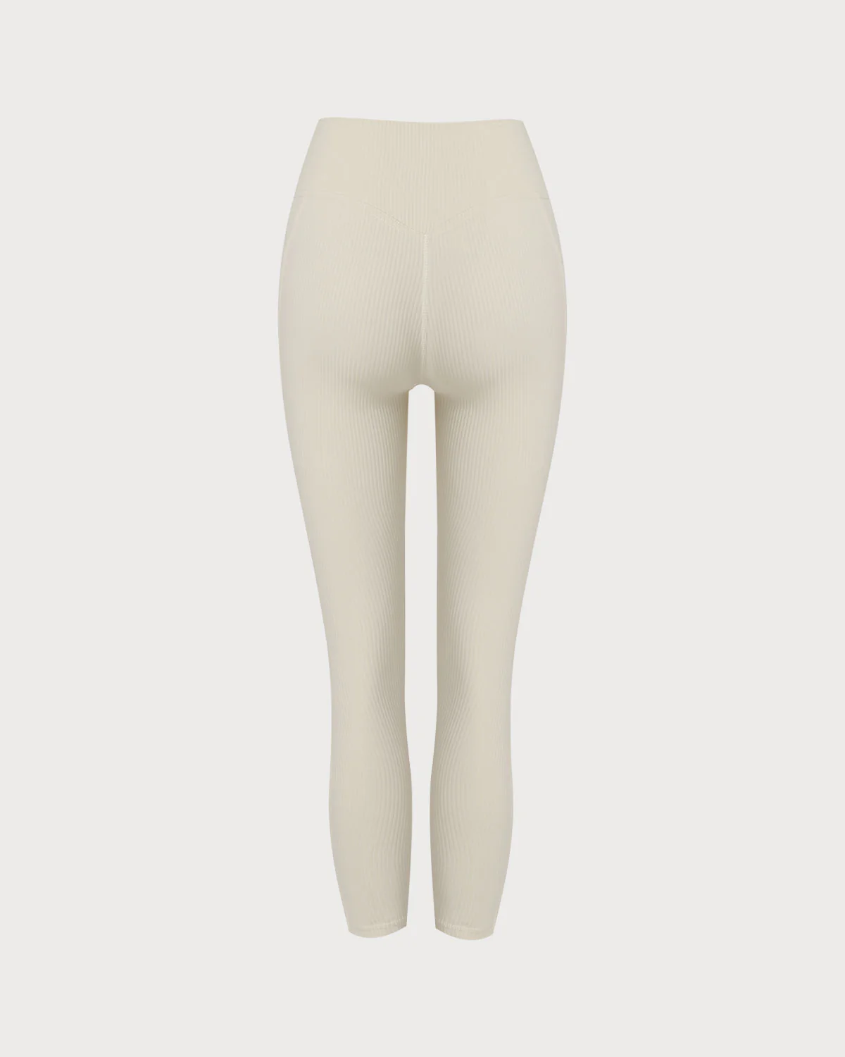 Beige Quick-drying High Waisted Yoga Leggings - Image 7