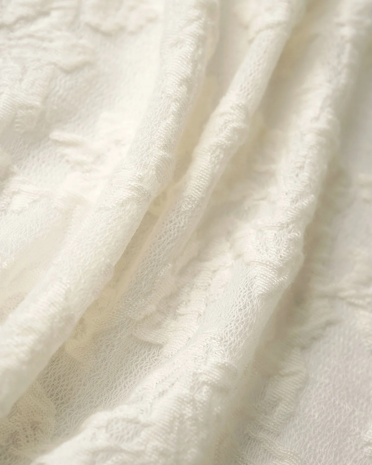 Beige Textured See Through Tee - Image 8