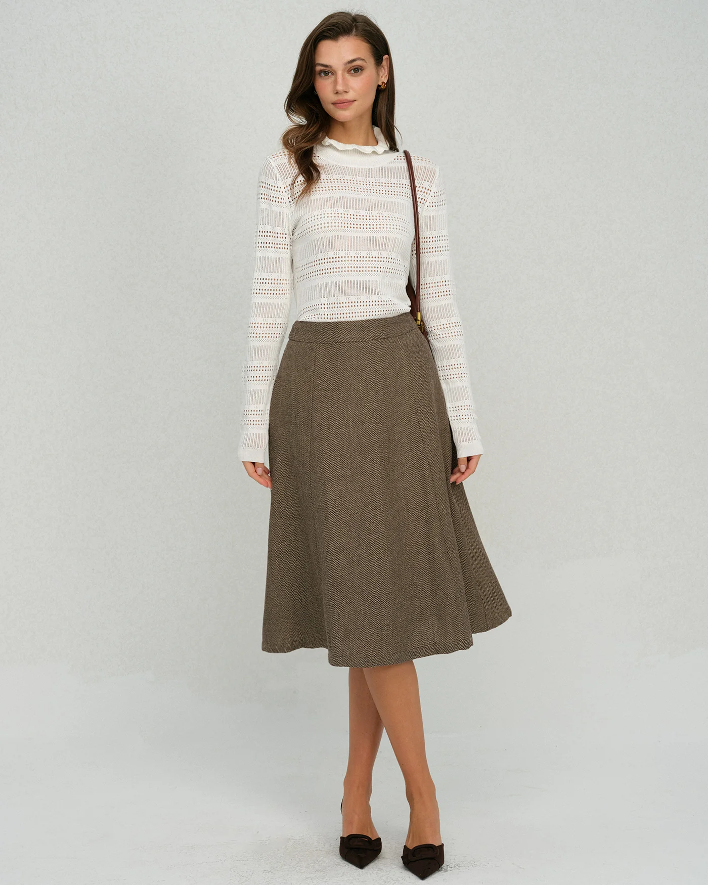 Beige Turtle Viscose Knit Tee - Image 5
