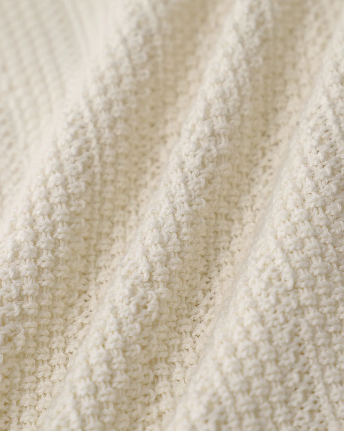Beige U Neck Textured Cardigan - Image 8