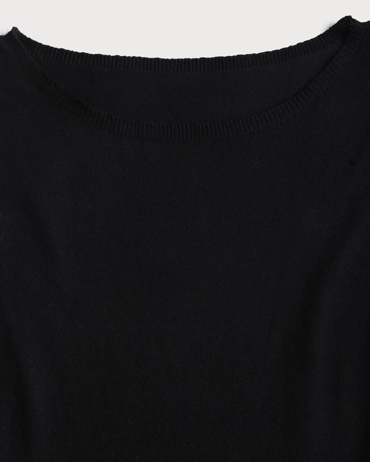 Black Contrasting Bell Sleeve Knit Sweater Dress - Image 8