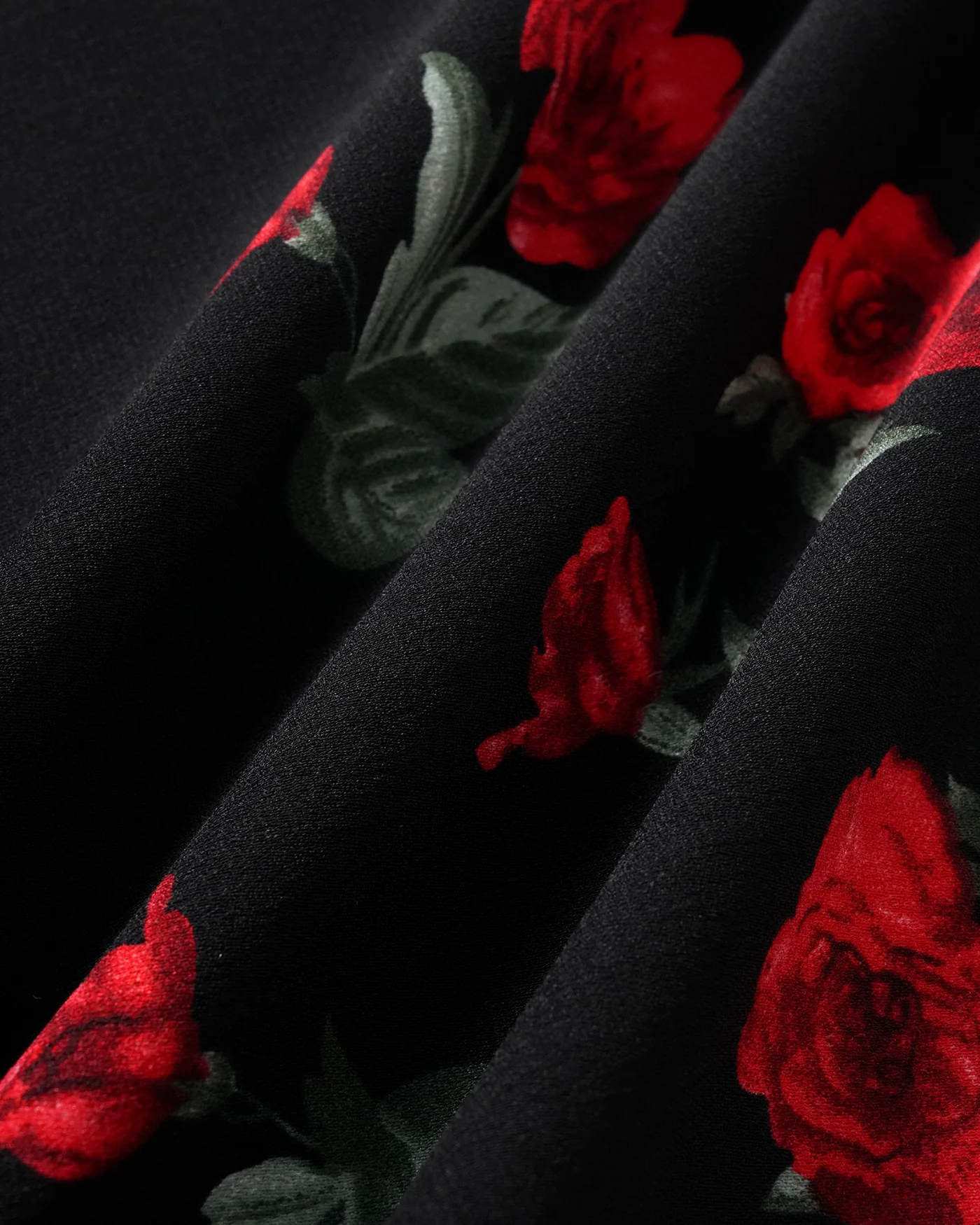 Black Floral V Neck Maxi Dress - Image 9