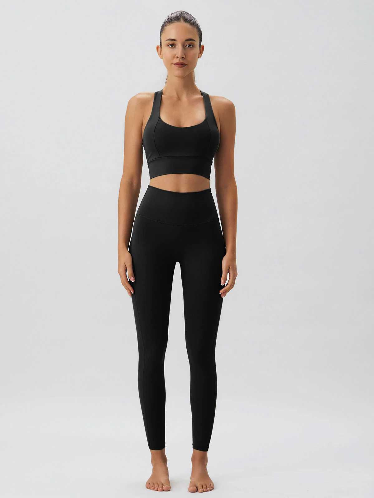 Black High Stretch Leggings - Image 4