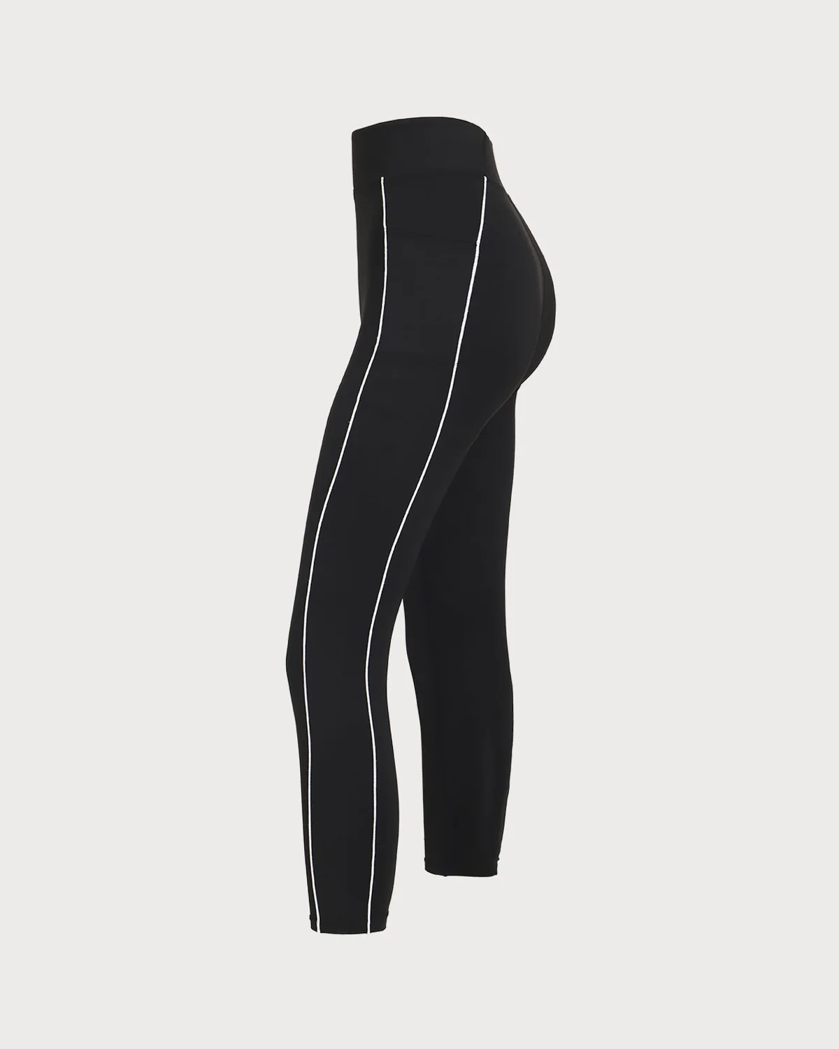 Black High Waisted Yoga Leggings - Image 7