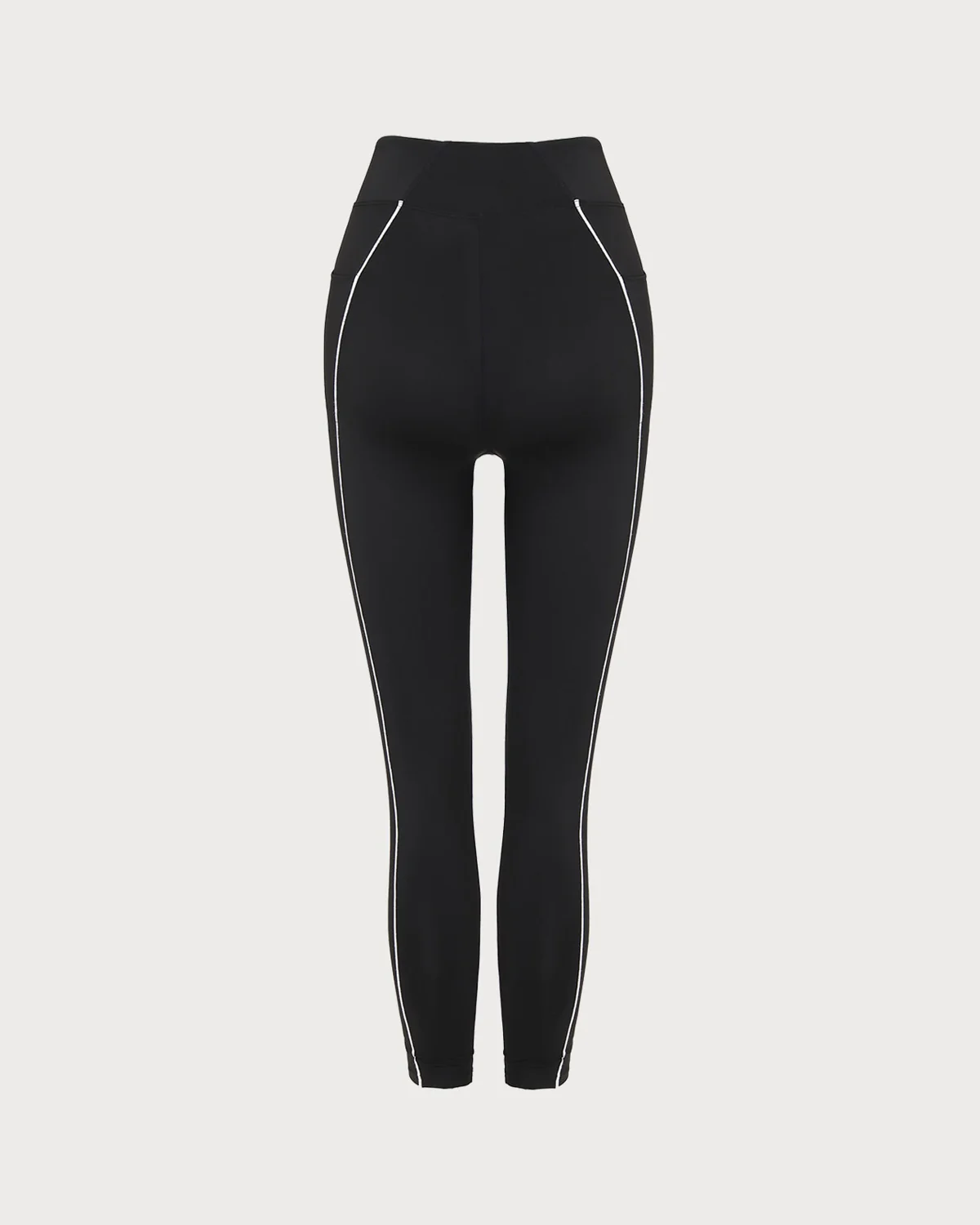 Black High Waisted Yoga Leggings - Image 8