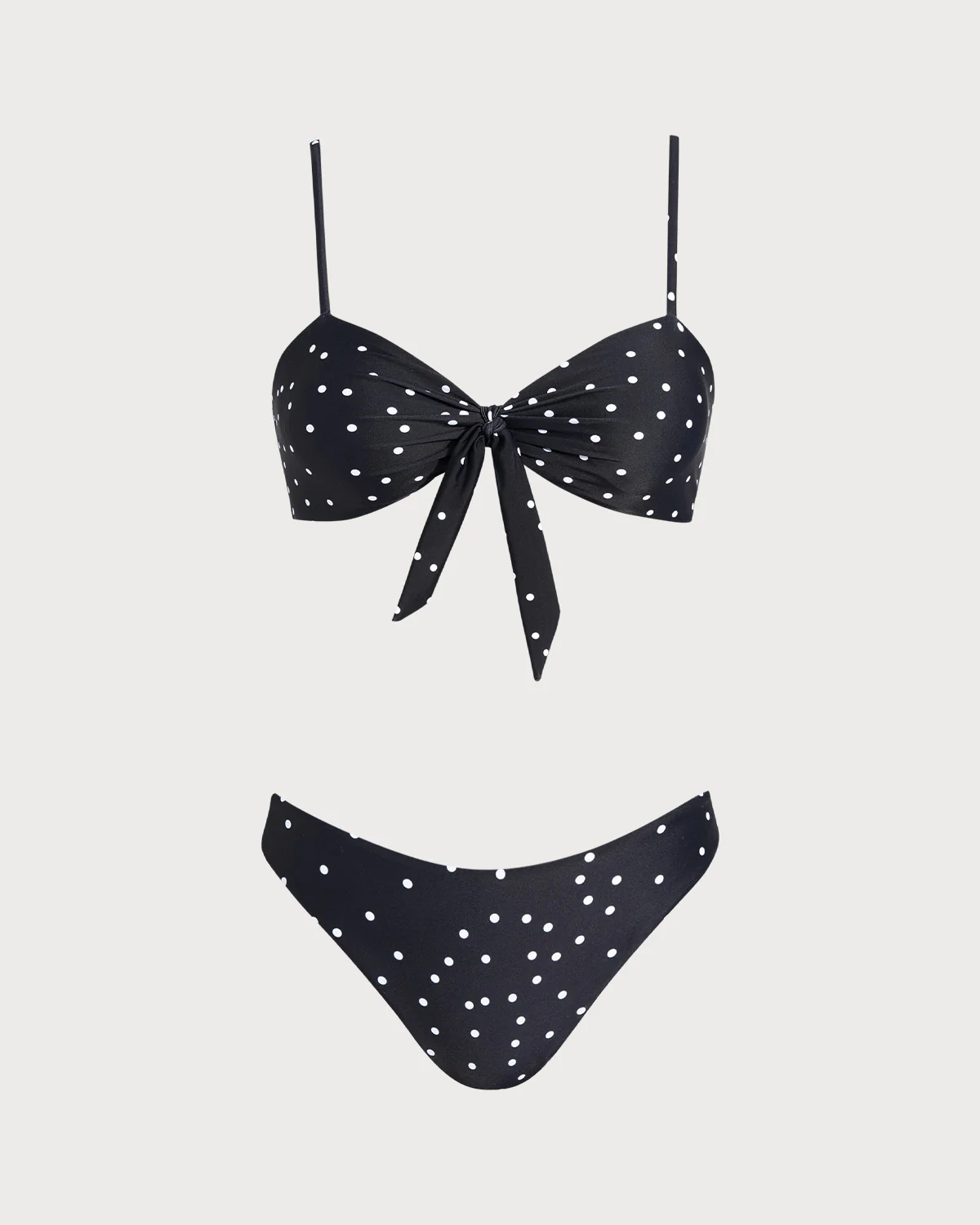 Black Polka Dot Bikini Sets - Image 2