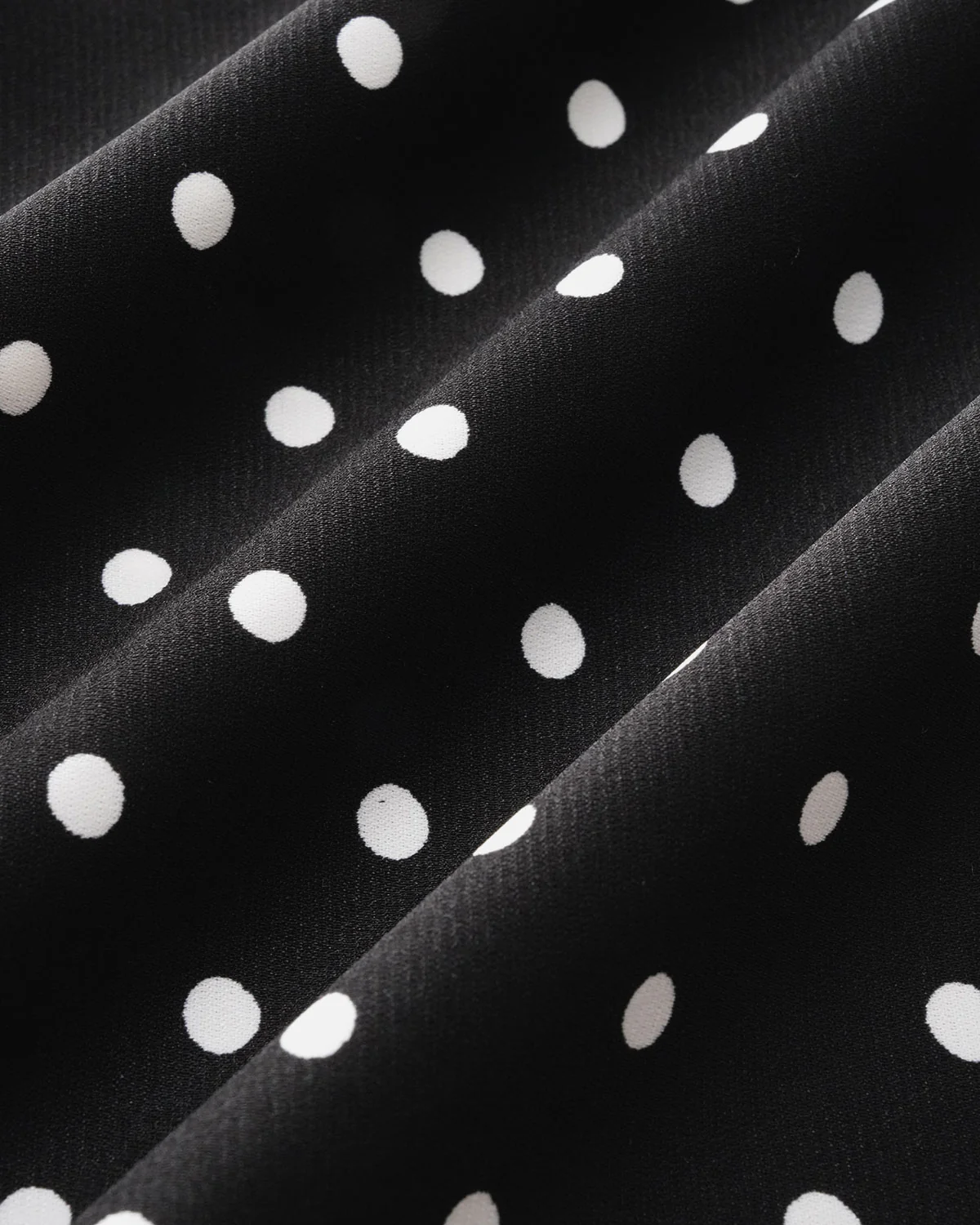 Black Polka Dot Cowl Neck Slip Maxi Dress - Image 10