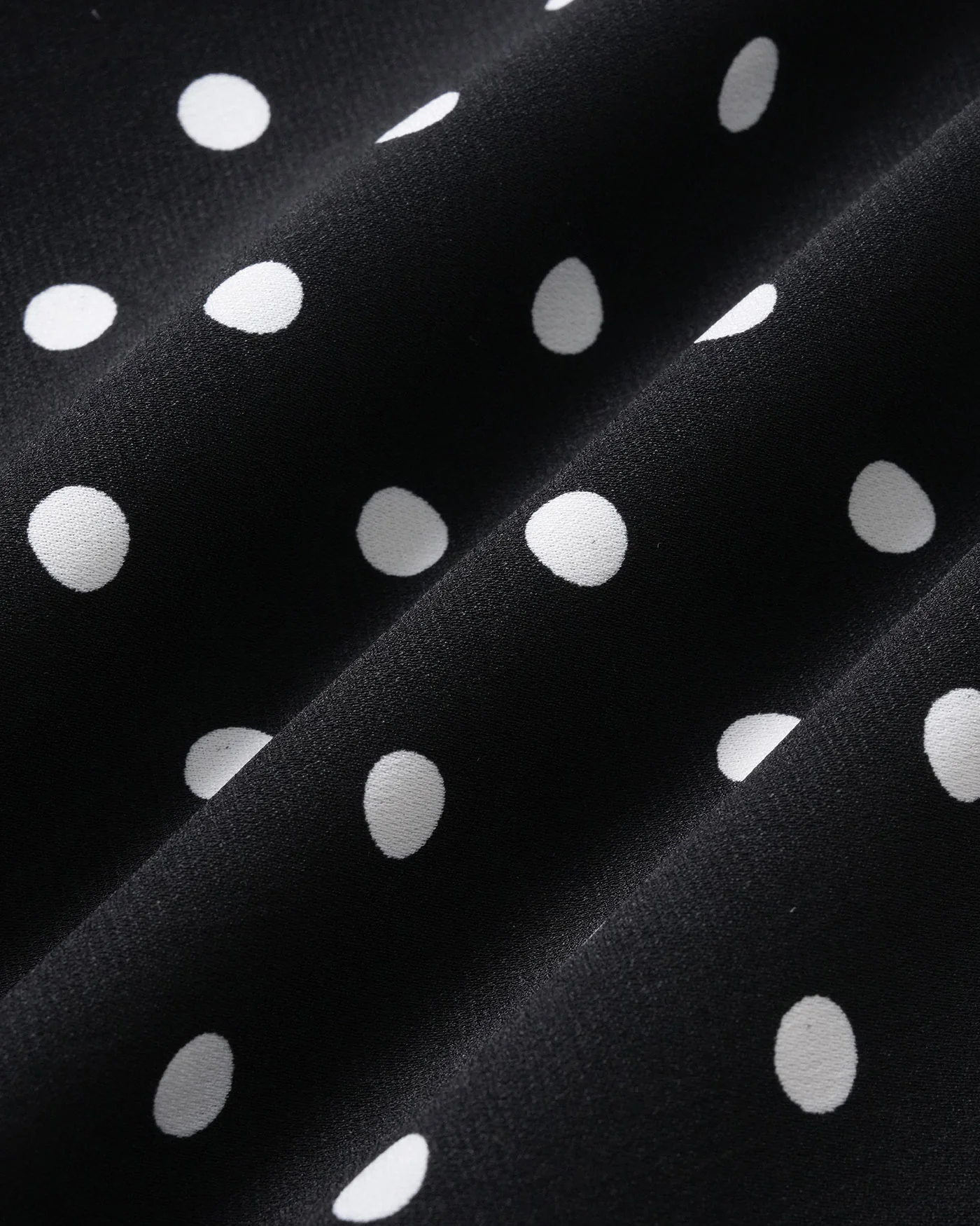 Black Polka Dot Mermaid Midi Skirt - Image 9