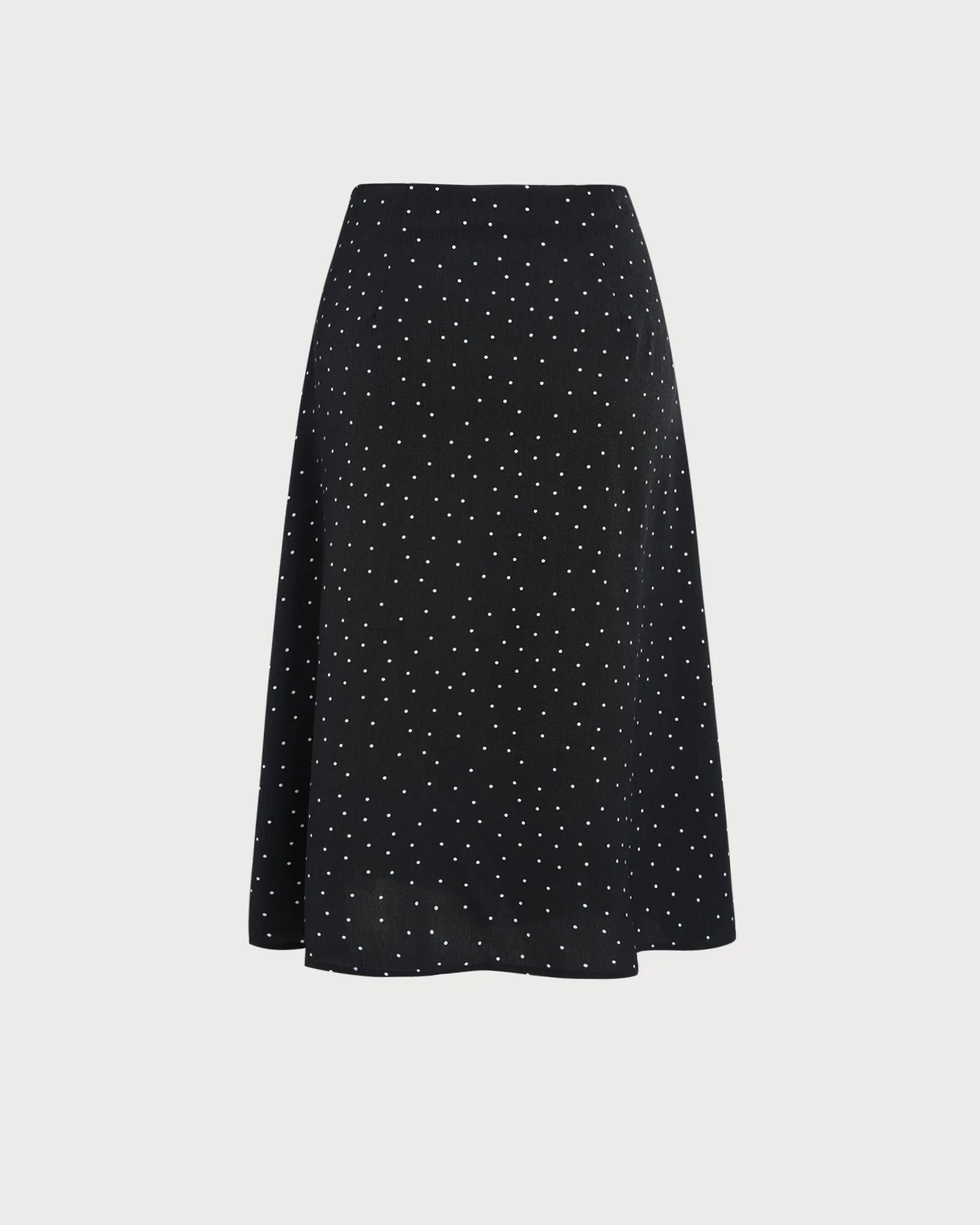 Black Polka Dot Midi Skirt - Image 11