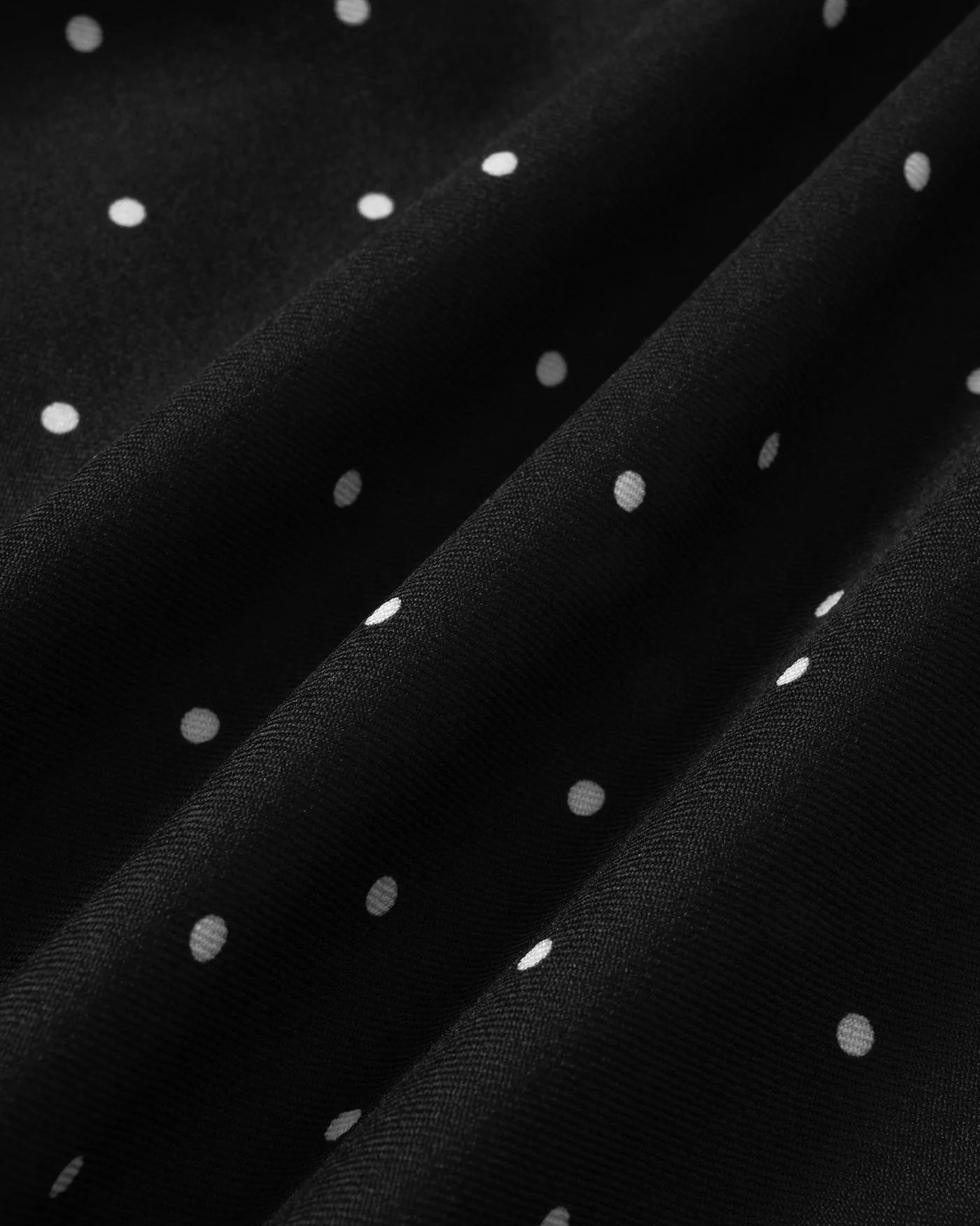 Black Polka Dot Square Neck Mini Dress - Image 11