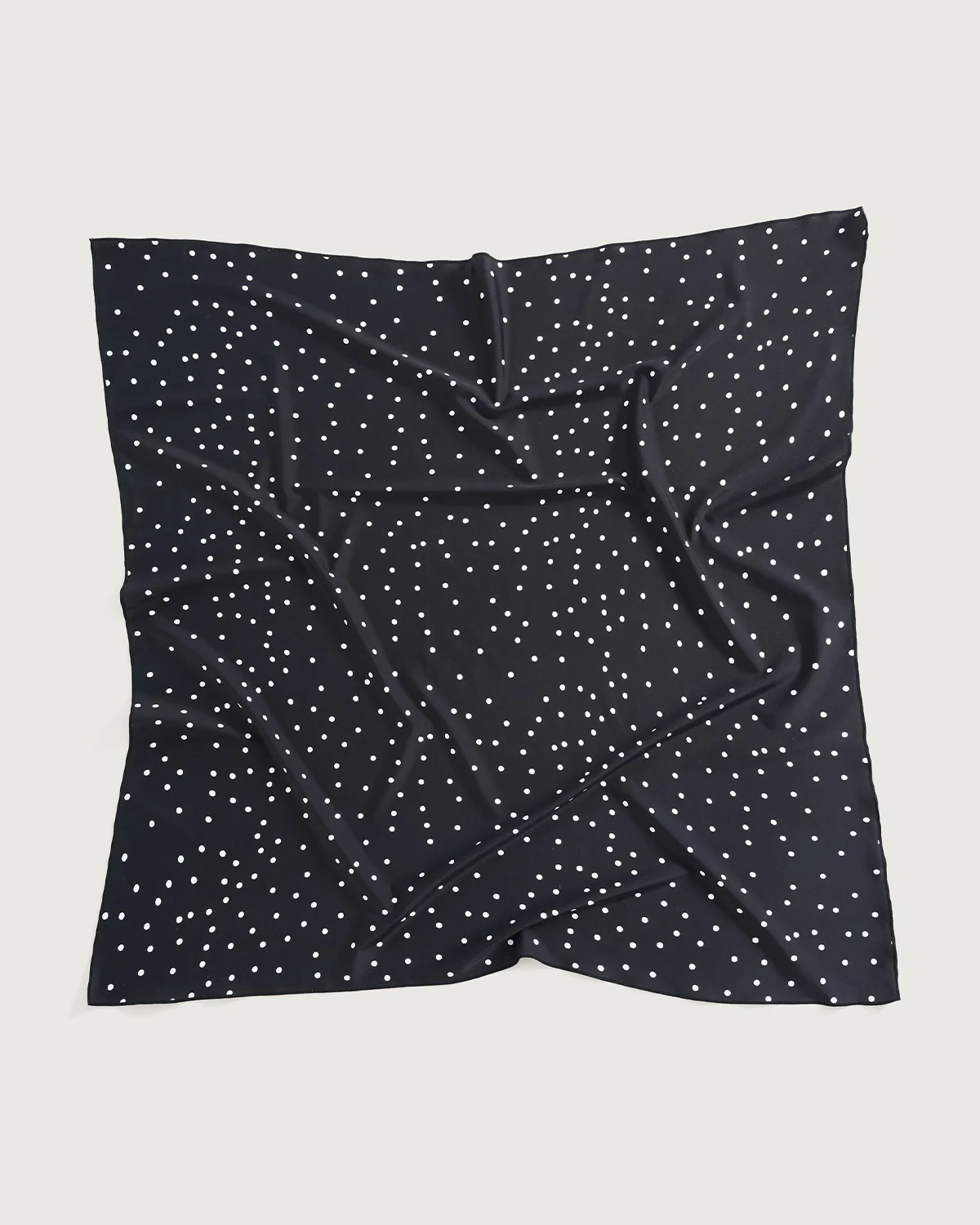 Black Polka Dots Scarf - Image 4