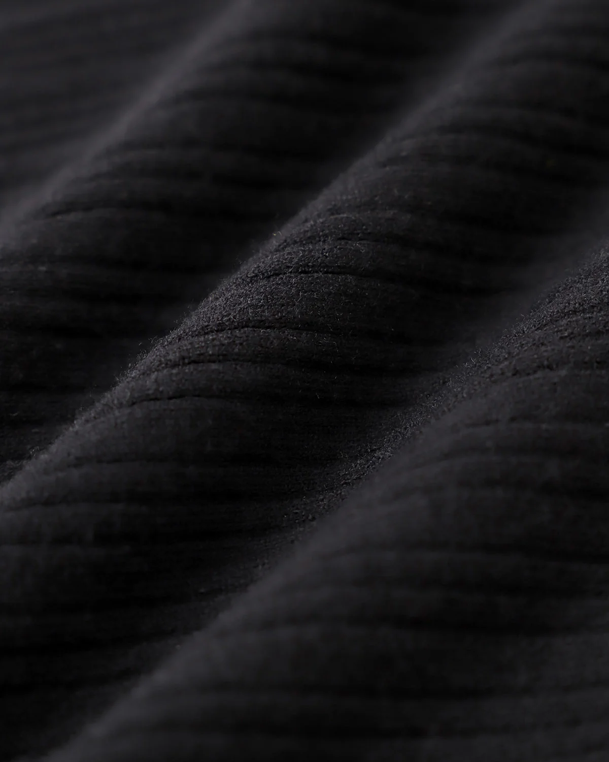 Black Round Neck Ribbed Mini Dress - Image 7