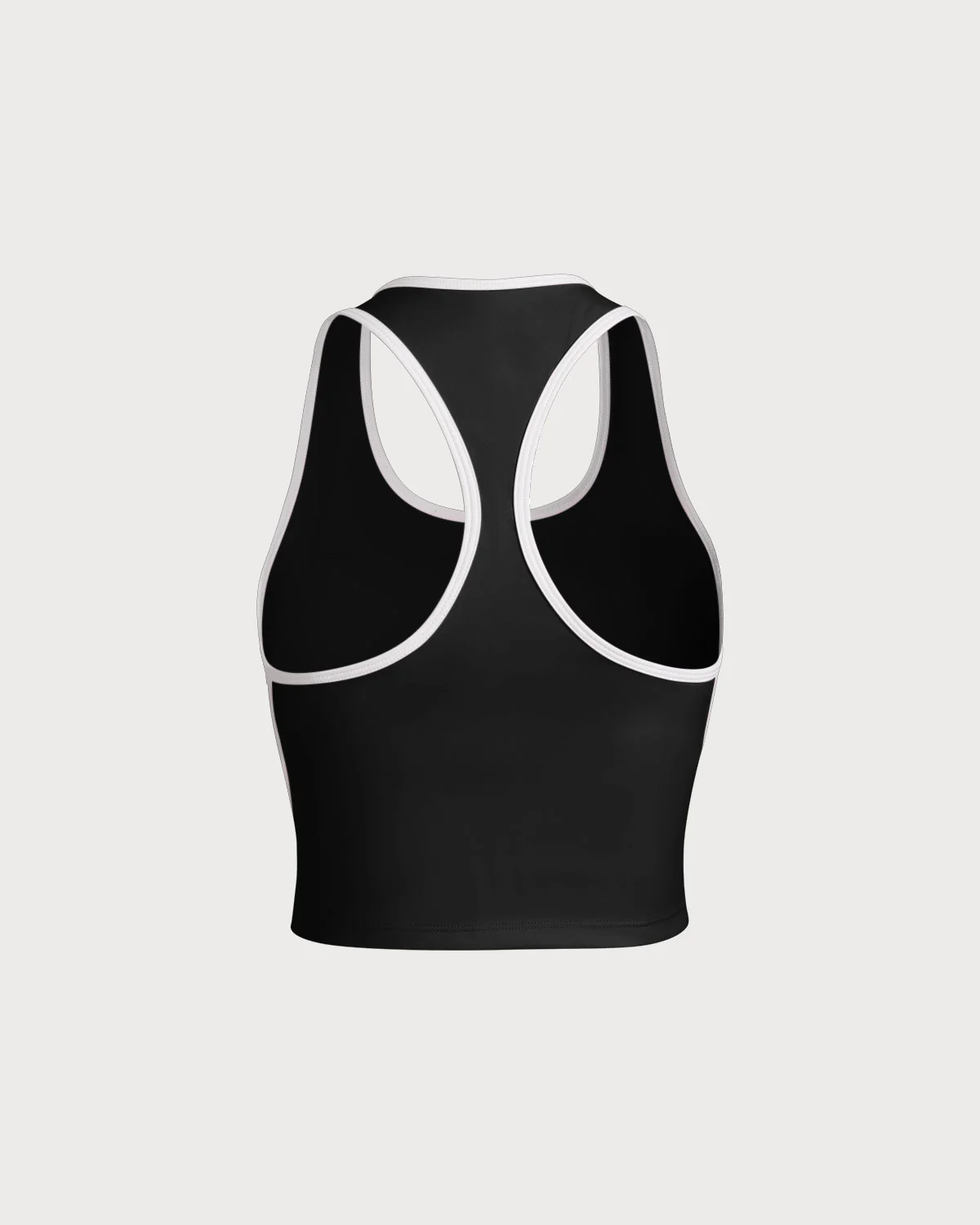 Black Scoop Neck Yoga Tank Top - Light Support - Image 6