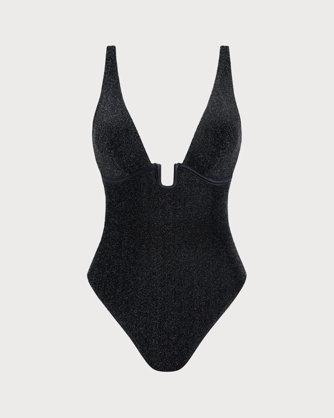 Black Sequins Bralette One Piece - Image 2