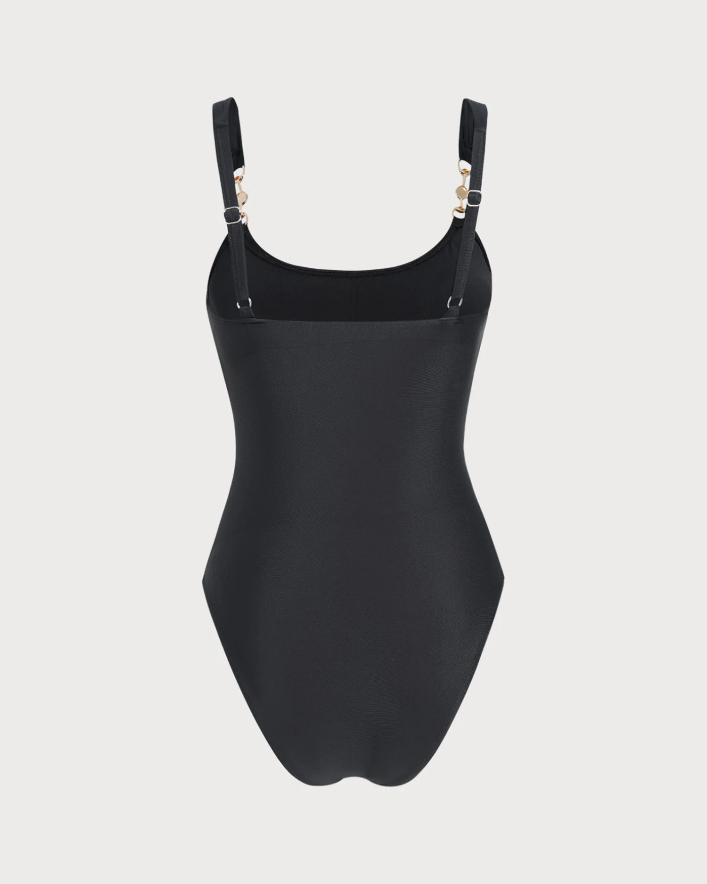 Black U Neck Bandeau One Piece - Image 3