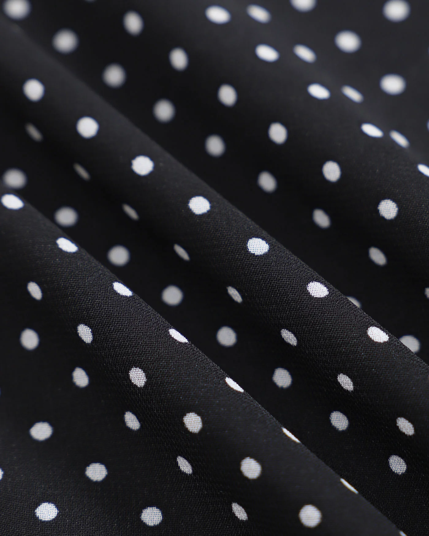 Black V-Neck Polka Dot Blouse - Image 8