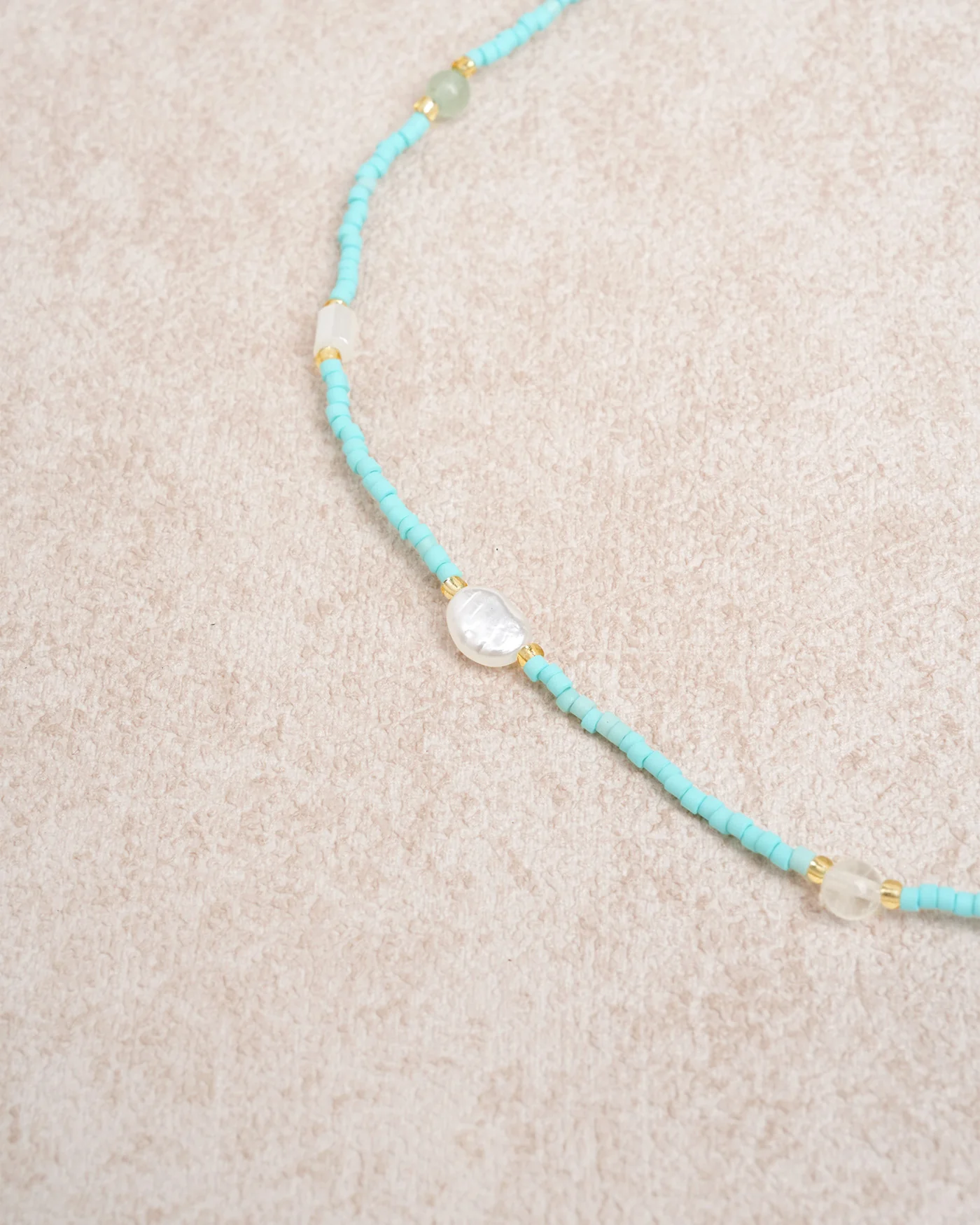 Blue Beads Necklace - Image 2