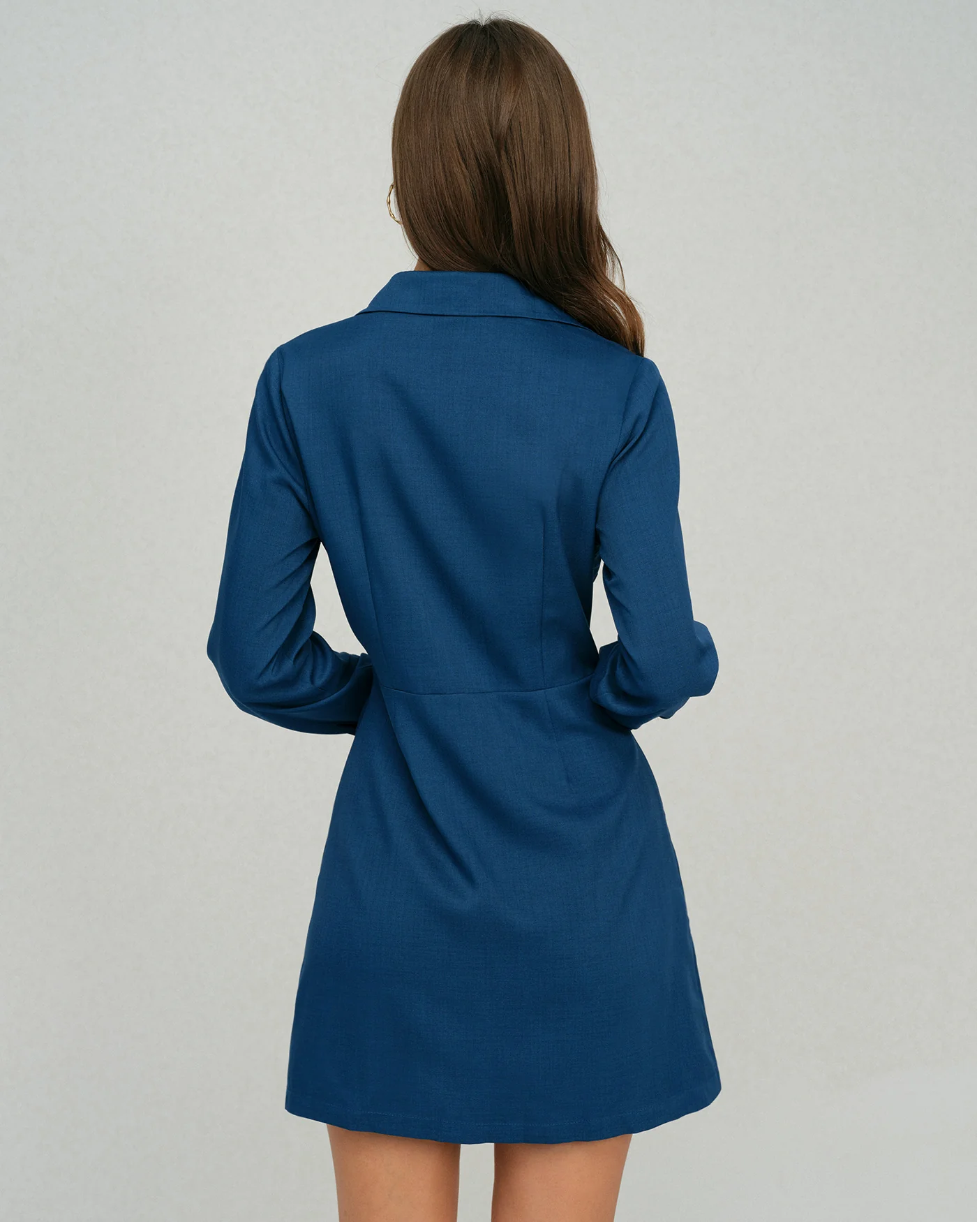 Blue Collar A-Line Mini Dress - Image 3