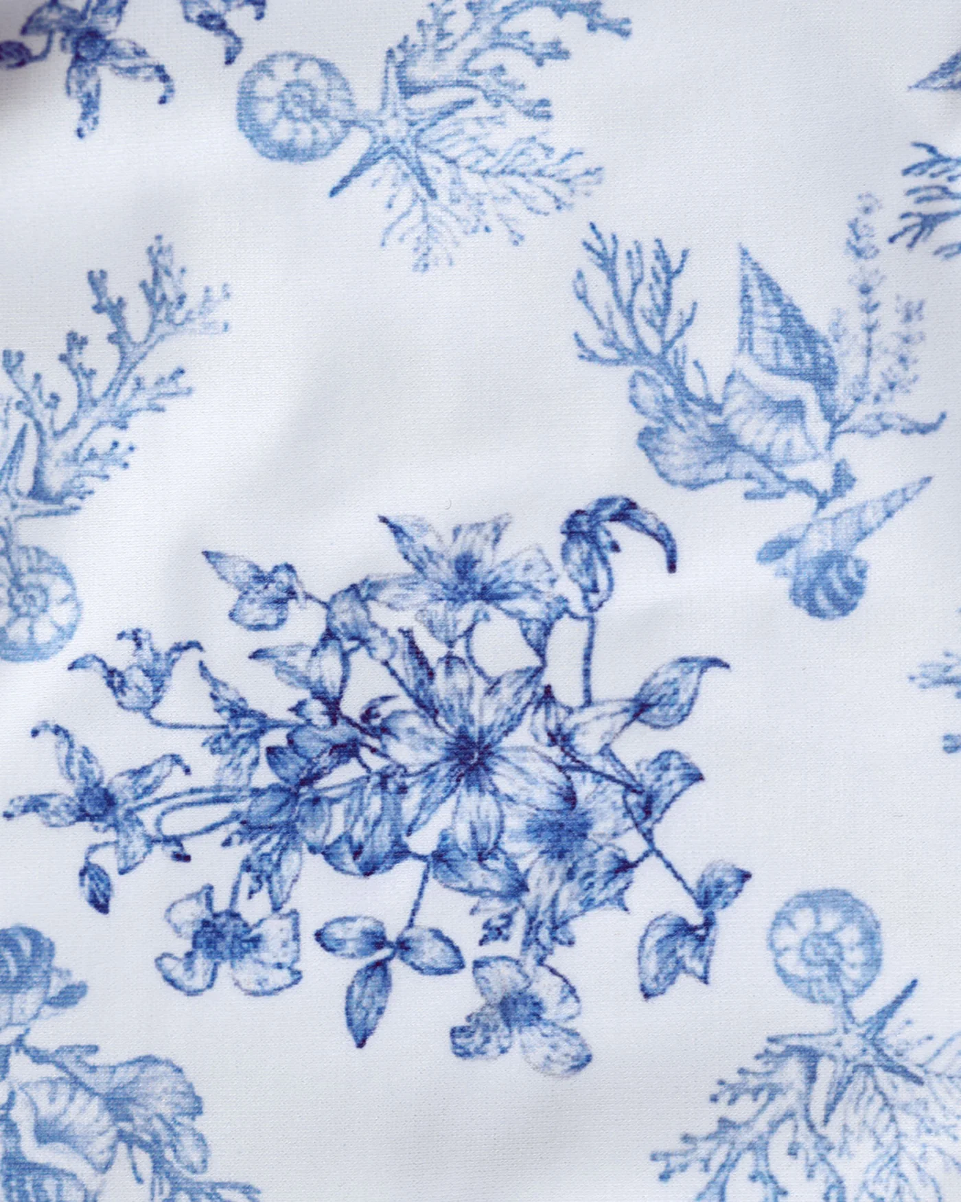 Blue Floral Drawstring Bikini Set - Image 5