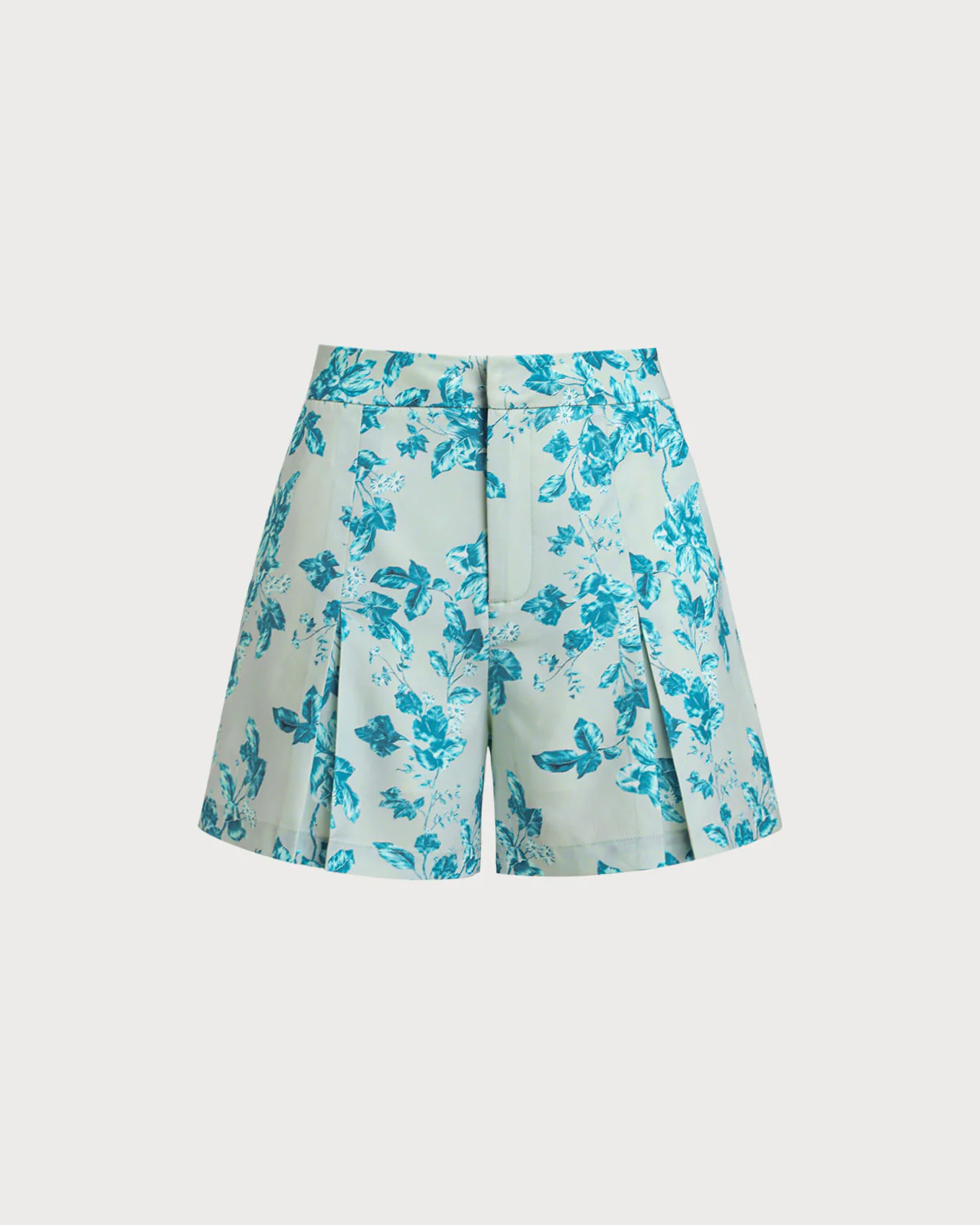 Blue Floral Pocket Shorts - Image 5