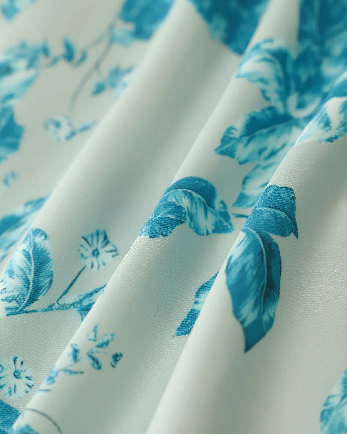 Blue Floral Square Tank Top - Image 7