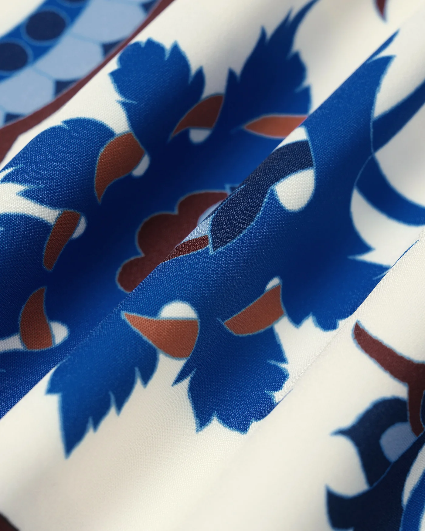 Blue Floral Two-Piece Skirt Set - Image 6