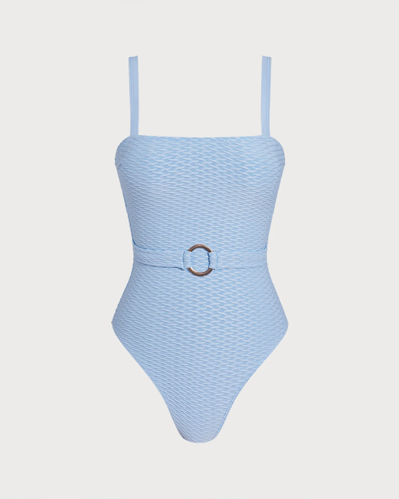 Blue O-Ring Bandeau One Piece Swimwear - Image 2