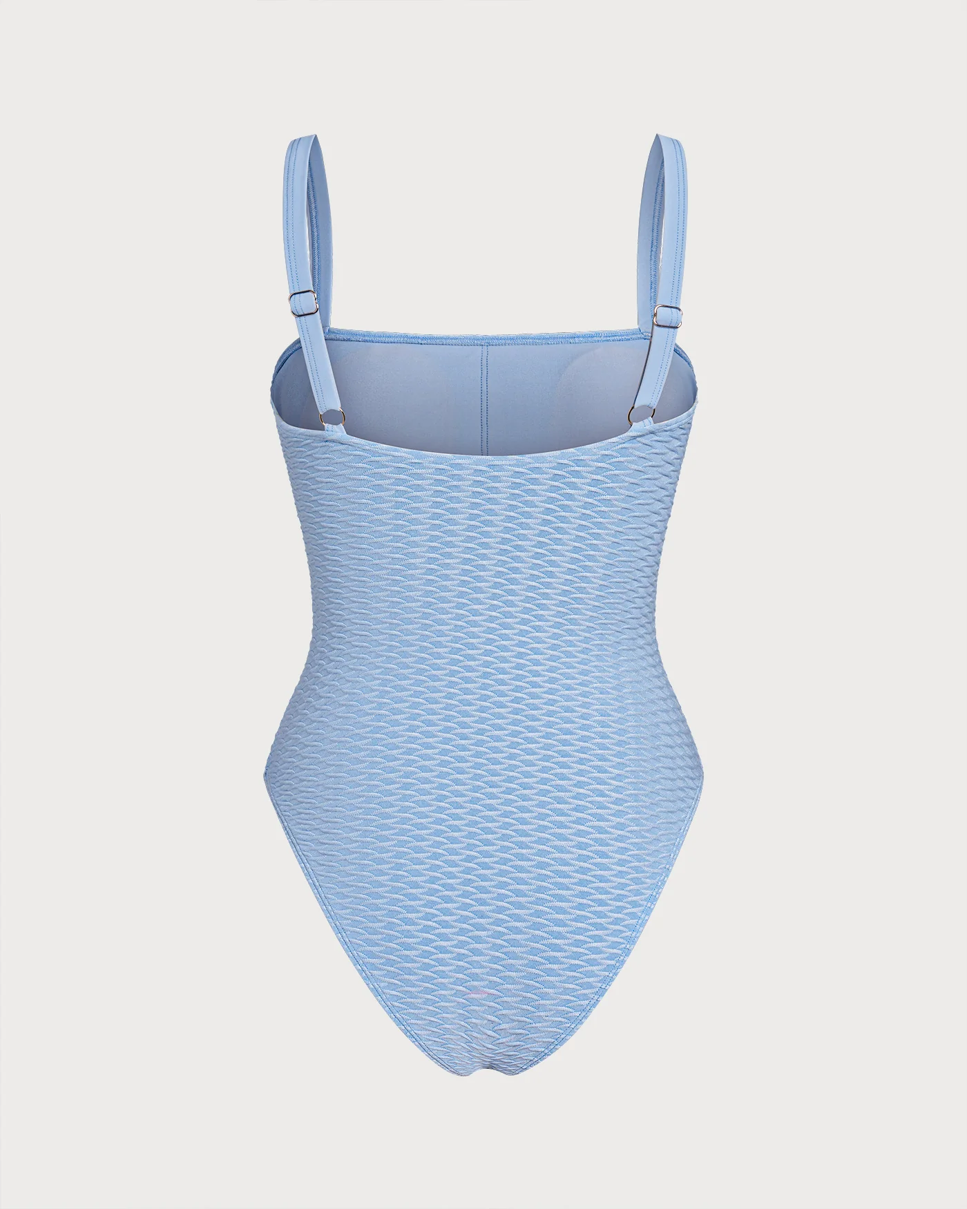 Blue O-Ring Bandeau One Piece Swimwear - Image 3