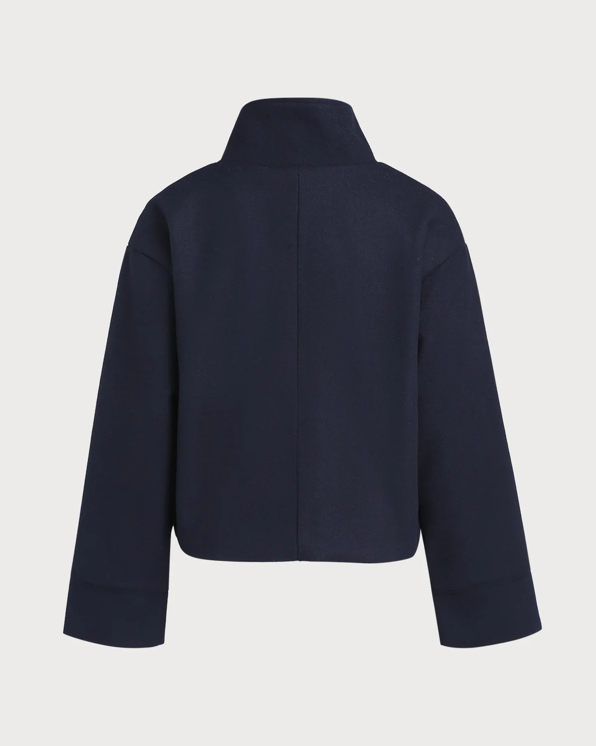 Blue Single Breasted Loose Jacket - Image 8