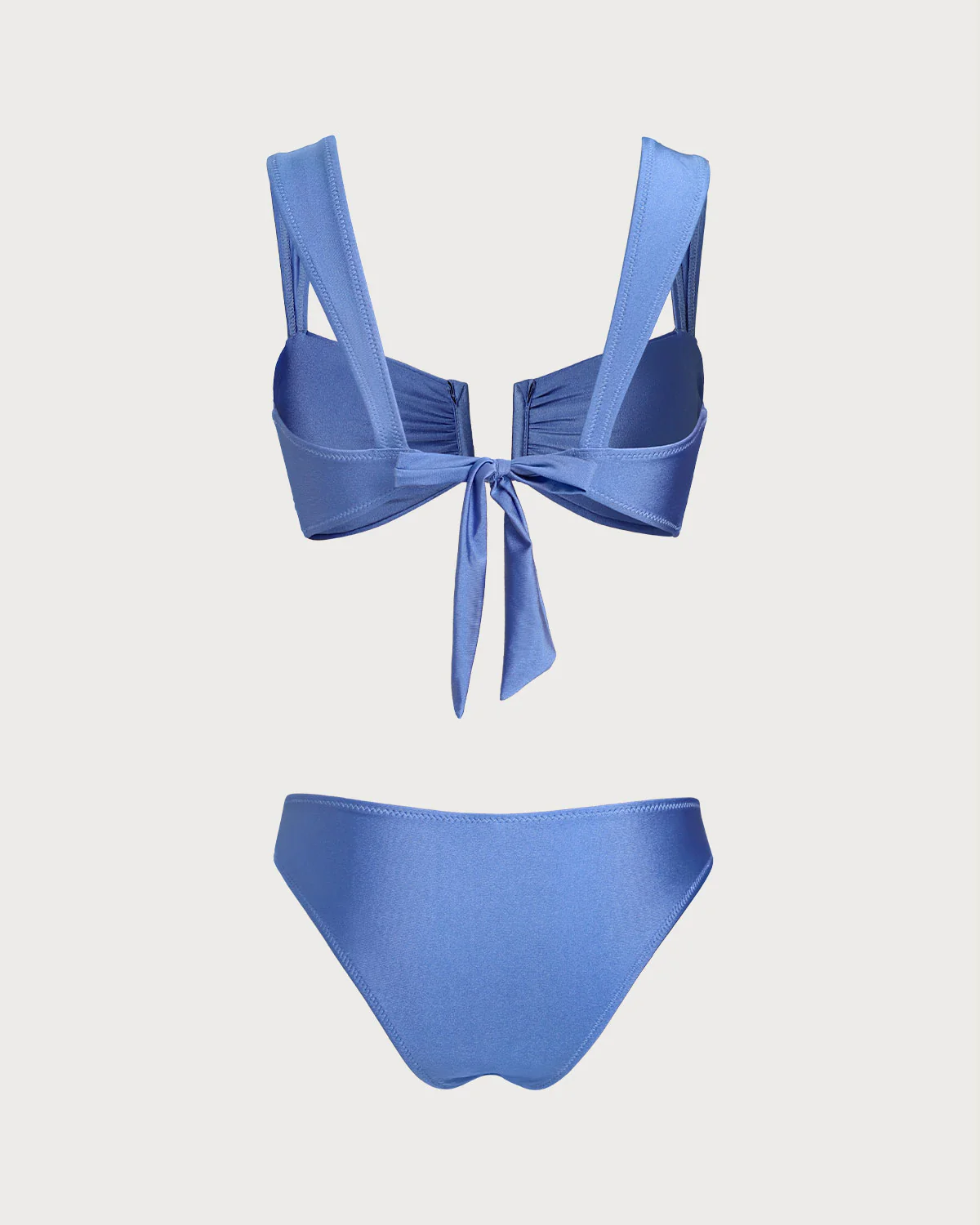 Blue Triangle High Stretch Bikini Set - Image 4