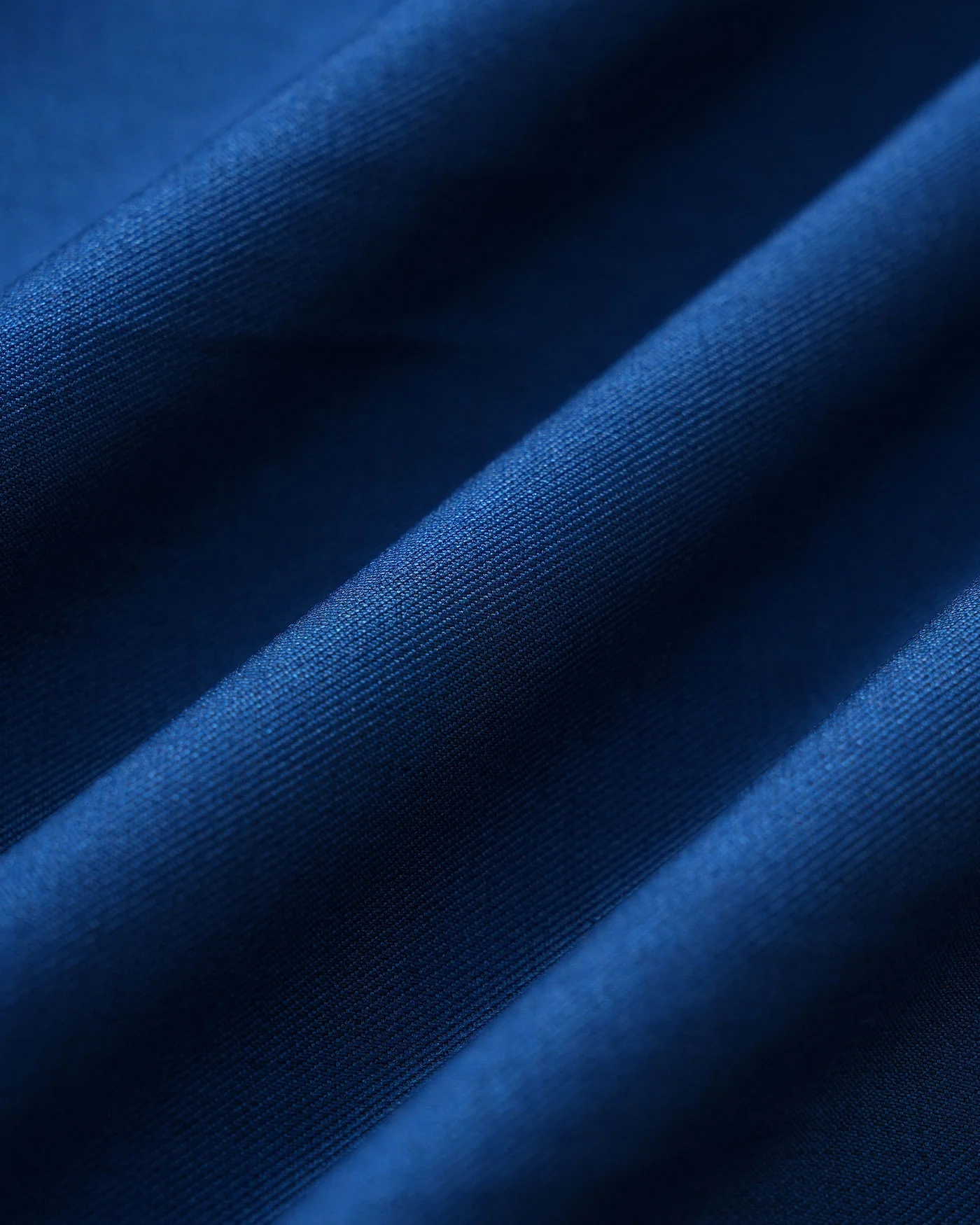 Blue V Neck Pleated Button Midi Dress - Image 9