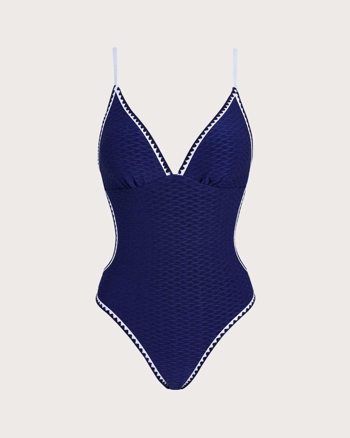 Blue X Cross Bralette One Piece Swimwear - Image 2