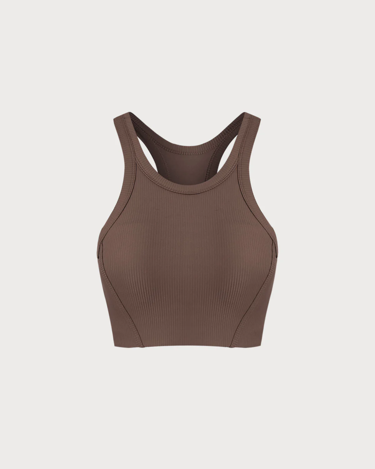 Brown I-back Yoga Tank Top - Image 5