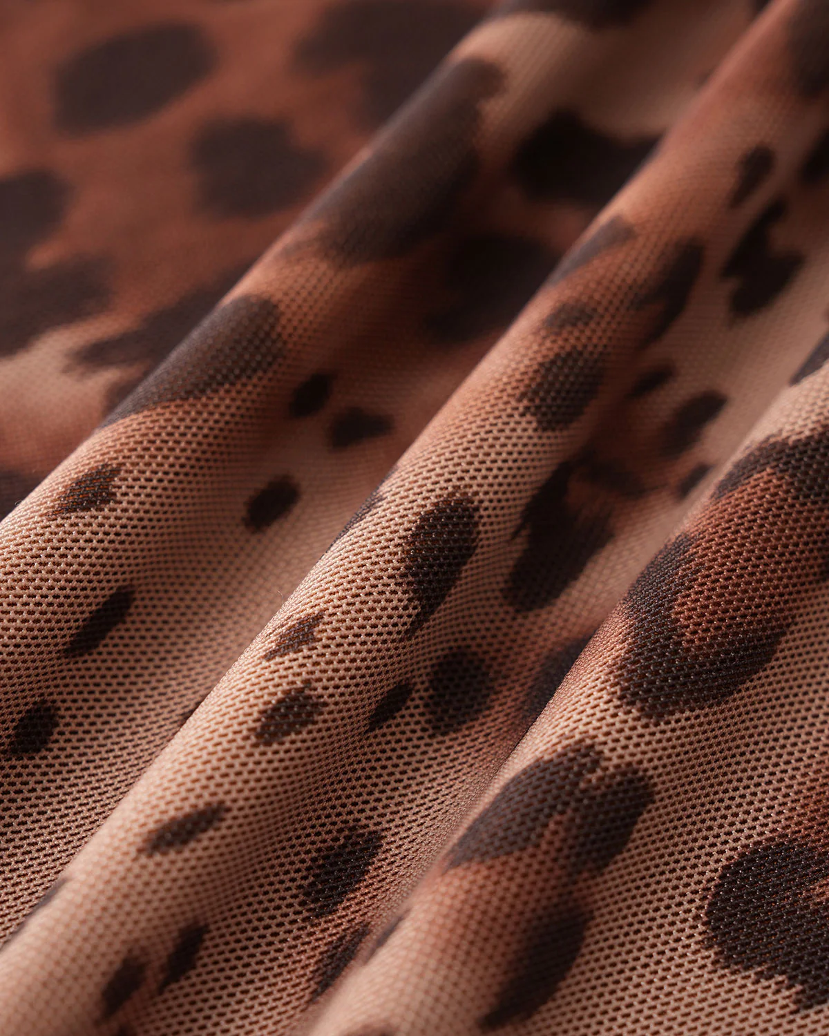 Brown Leopard Print Elastic Waist Mini Skirt - Image 7