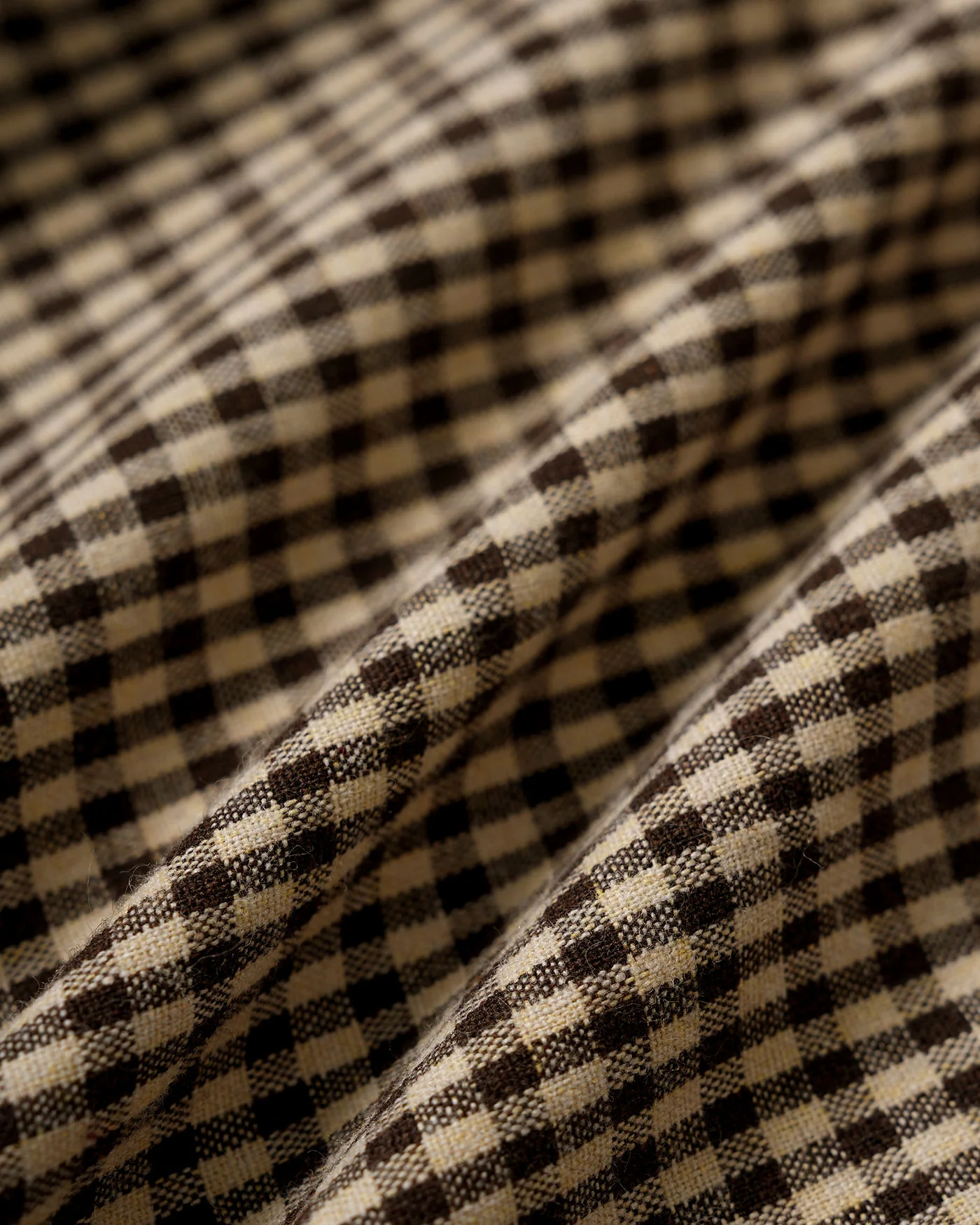 Brown Plaid Puffed Sleeve Blouse - Image 12