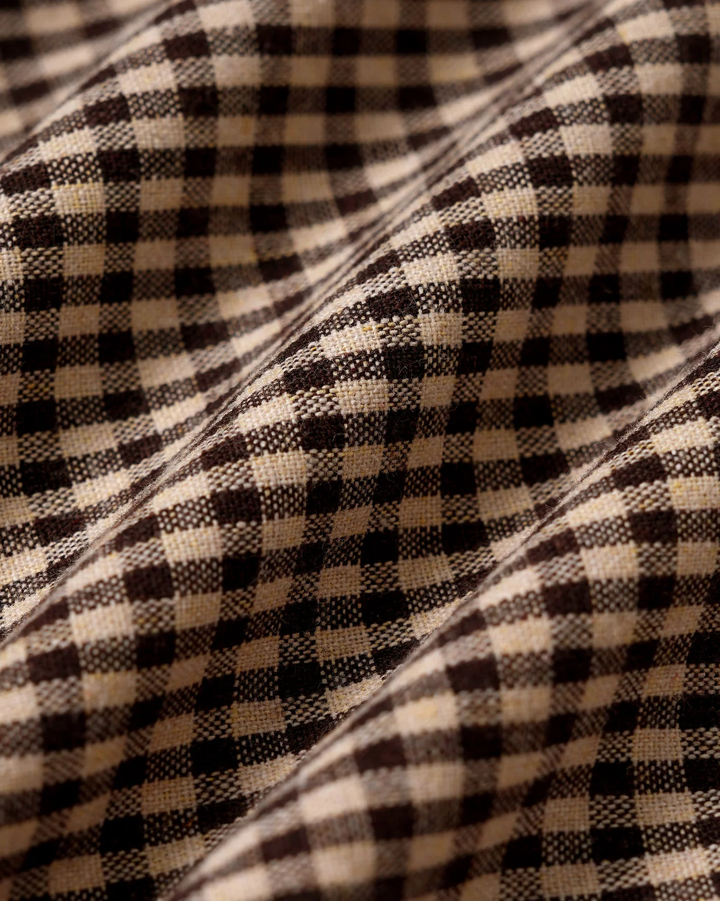 Brown Plaid Ruched Skirt - Image 14