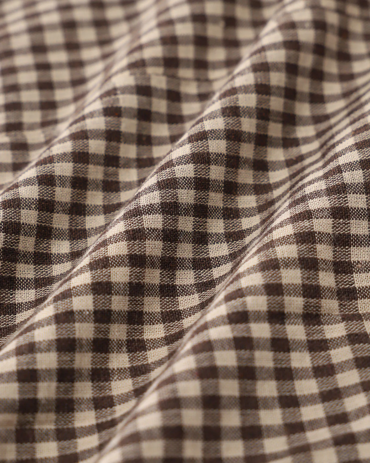 Brown Gingham Slip Mini Dress - Image 7
