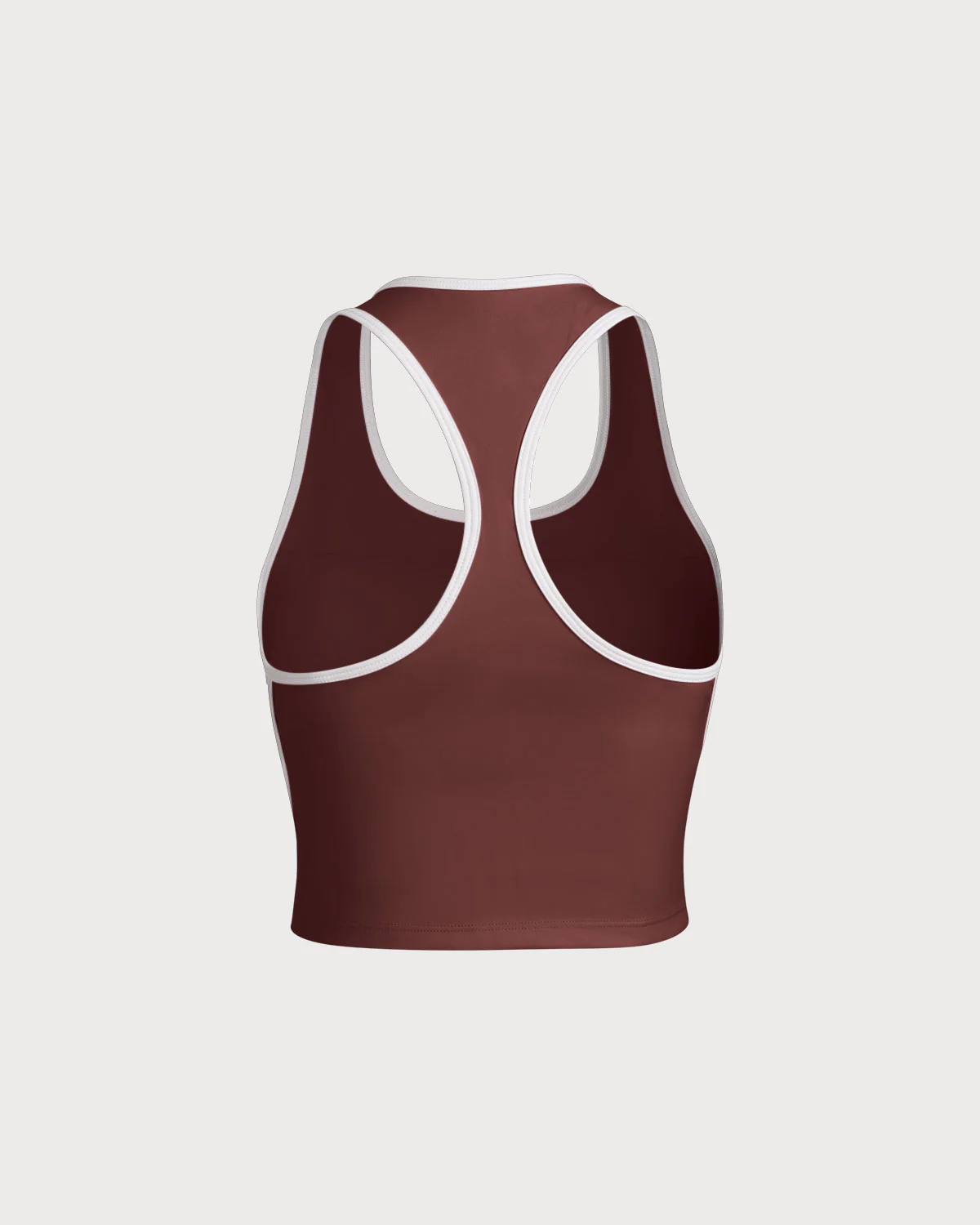 Brown Scoop Neck Yoga Tank Top - Light Support - Image 6