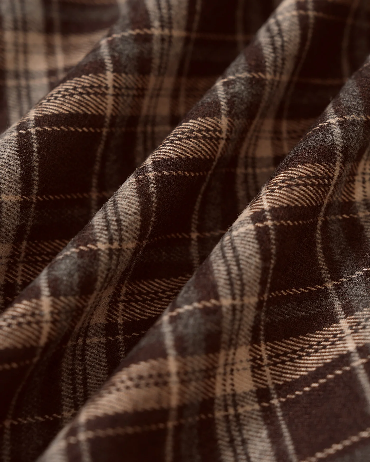 Brown Sleeveless Plaid Mini Dress - Image 10