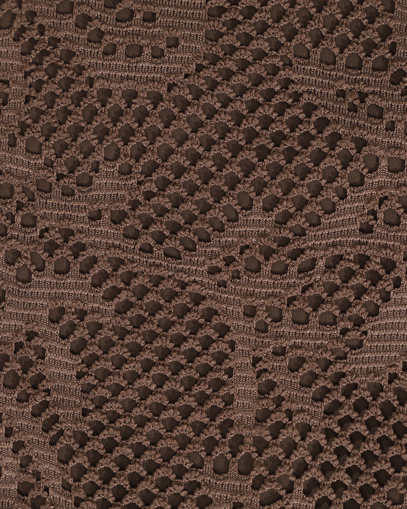 Brown Textured Halter Bikini Suit - Image 8