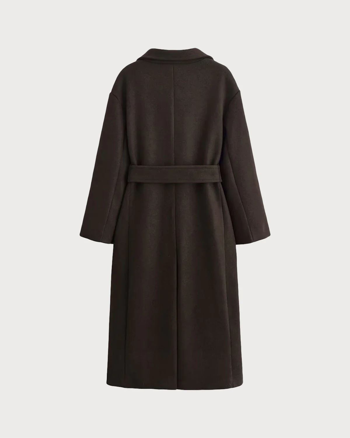 Coffee Belted Pocket Trench Coat - Image 7