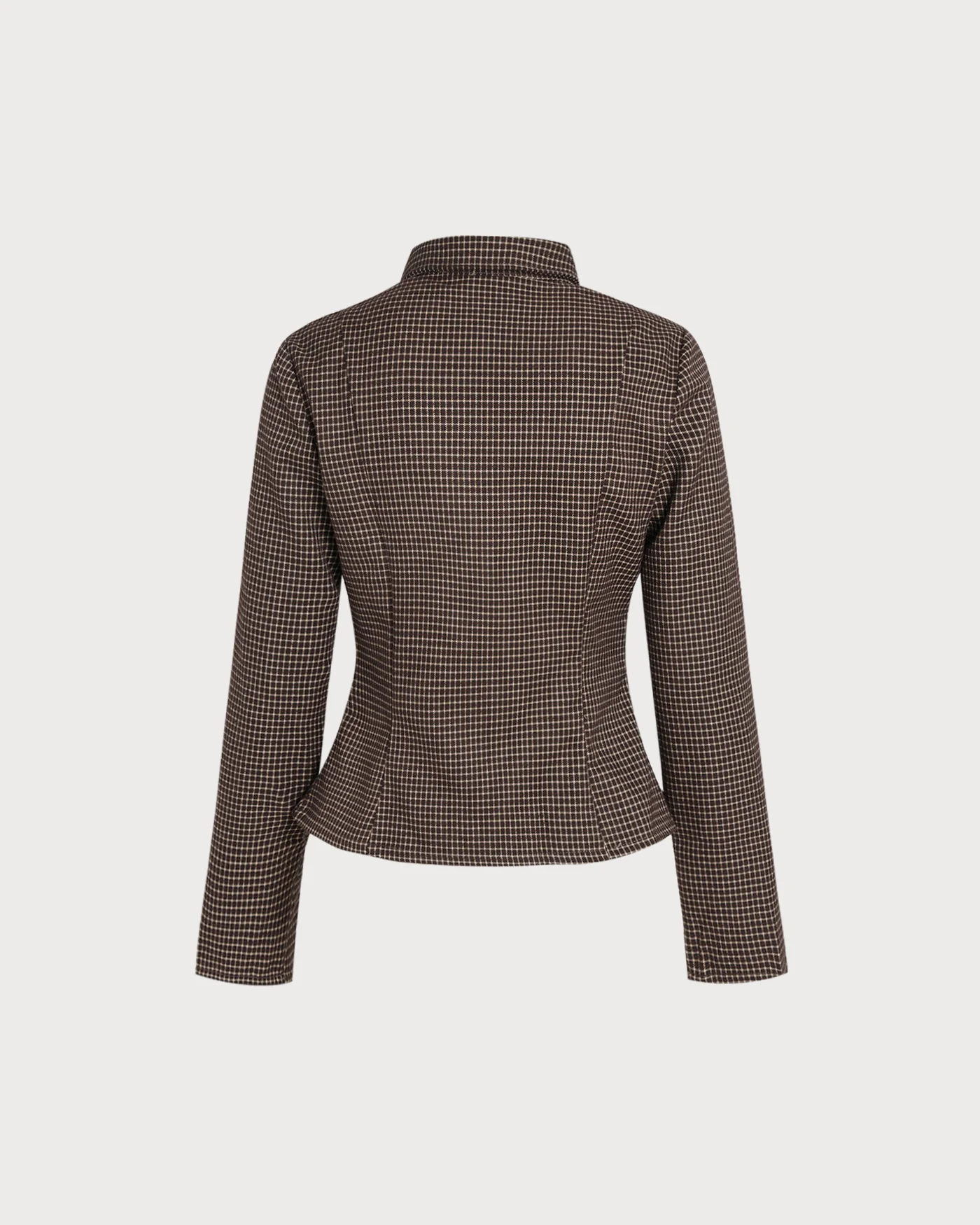 Coffee Button Plaid Shirt - Image 7
